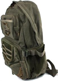 img 2 attached to Backpack School College Pack Olive Drab Main Compartment