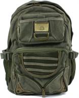 backpack school college pack olive drab main compartment логотип