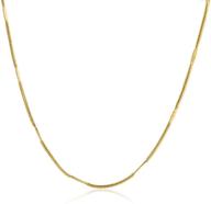 🐍 hawson 18k gold filled snake chain necklace for women and men – choker, stacking layering necklaces for girls – herringbone flat chain, strand collars choker 16"-22 logo