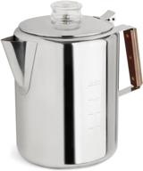 ☕️ tops rapid brew stovetop coffee percolator: stainless steel, 2-12 cup capacity for perfect brews logo