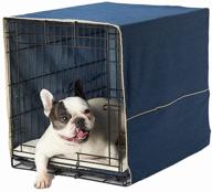 pet dreams decorative crate cover - fits 24, 30, 36, 🐶 42, 48 inch icrate - machine washable & dryable - dog kennel cover logo