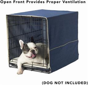 img 2 attached to Pet Dreams Decorative Crate Cover - Fits 24, 30, 36, 🐶 42, 48 inch iCrate - Machine Washable & Dryable - Dog Kennel Cover