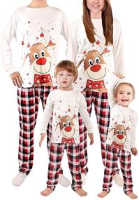 img 4 attached to Christmas Pajamas Holidays Matching Sleepwear Women's Clothing