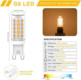 img 3 attached to 💡 3000K Flicker-Free Dimmable Halogen Replacement
