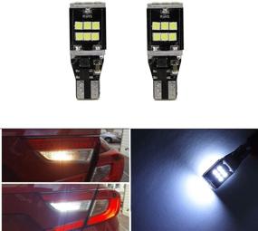 img 4 attached to 💡 Супер Яркие лампы заднего хода T15 с 15шт 3030 SMD светодиодными фонарями – идеально подходят для заднего и дневного света!