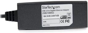 img 1 attached to StarTech USB 2.0 to Gigabit Ethernet NIC 🔌 Network Adapter: USB21000S2 - Fast and Reliable Internet Connection Solution