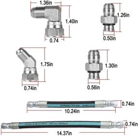 img 3 attached to Комплект шлангов и трубок Premium HPOP для Ford 7.3L Powerstroke: гарантированное давление и производительность!