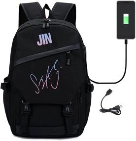 img 3 attached to Bookbag College School Backpack Charging Backpacks