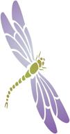 🐉 dragonfly stencil, small size (2.5 x 4 inch) - insect bug art stencils for painting cards, home decor logo