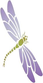 img 4 attached to 🐉 Dragonfly Stencil, Small Size (2.5 x 4 inch) - Insect Bug Art Stencils for Painting Cards, Home Decor