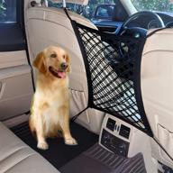 tonruy car pet barrier and safety mesh organizer - dog car net barrier, auto safety divider for children and pets logo