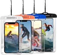 waterproof phone pouch [4-pack] for iphone 12, galaxy s21, and more – underwater cellphone dry case for outdoor adventures logo