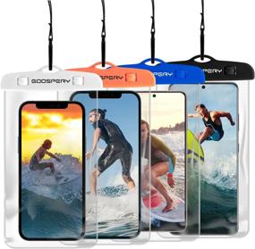 img 4 attached to Waterproof Phone Pouch [4-Pack] for iPhone 12, Galaxy S21, and more – Underwater Cellphone Dry Case for Outdoor Adventures