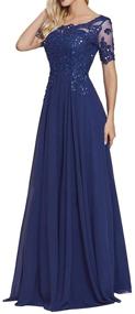 img 2 attached to 👰 Stunning Mother of The Bride Dress: Appliques, Beaded Chiffon, Evening Formal Attire