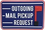magnetic replacement flag for outgoing mail pickup: post flag enhances mailbox visibility - horizontal 4x6 inches логотип