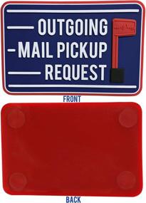 img 2 attached to Magnetic Replacement Flag for Outgoing Mail Pickup: Post Flag Enhances Mailbox Visibility - Horizontal 4X6 Inches