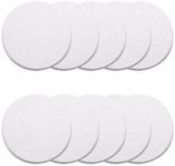 🚪 pack of 10 self-adhesive white round door knob wall shields for enhanced protection and aesthetics logo