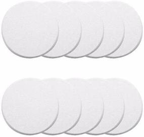 img 4 attached to 🚪 Pack of 10 Self-Adhesive White Round Door Knob Wall Shields for Enhanced Protection and Aesthetics