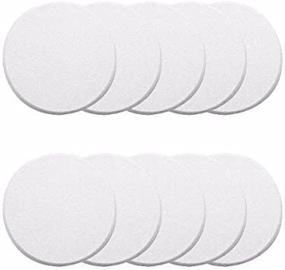 img 3 attached to 🚪 Pack of 10 Self-Adhesive White Round Door Knob Wall Shields for Enhanced Protection and Aesthetics