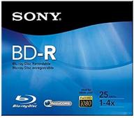 📀 sony bd-r blu-ray recordable single layer disc - 25gb, 1-6x speed (discontinued) logo