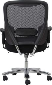 img 2 attached to 🪑 Premium Black Mesh Office Chair with Arms: OFM ESS Collection Big and Tall Swivel Design