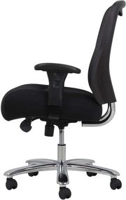 img 1 attached to 🪑 Premium Black Mesh Office Chair with Arms: OFM ESS Collection Big and Tall Swivel Design