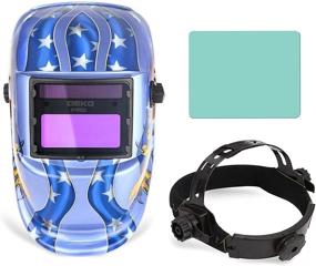 img 2 attached to 🔥 DEKOPRO Welding Helmet: Solar-Powered Auto-Darkening Helmet with Adjustable Shade Range 4/9-13 – Ideal for Mig, Tig, and Arc Welding