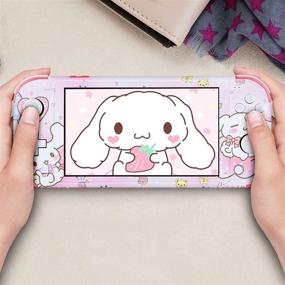 img 1 attached to 🎮 DLseego Switch Lite Skin Sticker – Pretty Cute Pattern Full Wrap Skin Film – Nintendo Switch Lite Protective Sticker – Pink