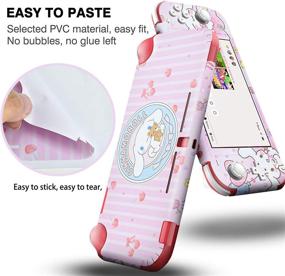 img 2 attached to 🎮 DLseego Switch Lite Skin Sticker – Pretty Cute Pattern Full Wrap Skin Film – Nintendo Switch Lite Protective Sticker – Pink