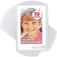 📸 preserve fuji mini instax memories with freez-a-frame magnetic photo pockets - wallet size (10 pack) логотип