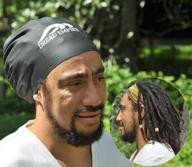 dreadlocks & braids swim cap (large & xl) - new & enhanced design logo