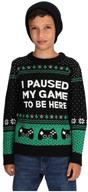 paused christmas sweater medium multicolor logo