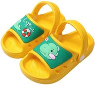 👦 smajong kids' lightweight garden clogs | boys & girls open toe beach pool slides sandals | toddler non-slip summer slippers water shoes logo