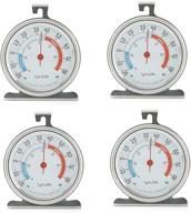 🌡️ accurate taylor classic large dial fridge/freezer thermometer (4 pack) - ensure optimal food storage temperatures logo