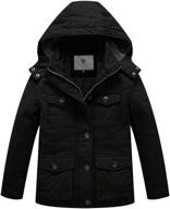 wenven thicken quilted cotton jacket boys' clothing and jackets & coats logo