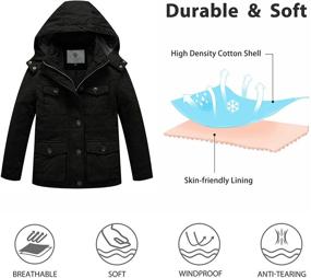 img 1 attached to WenVen Thicken Quilted Cotton Jacket Boys' Clothing and Jackets & Coats