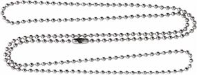 img 4 attached to 🔗 Optimized Stainless Steel Ball Chain Necklaces for Beading & Jewelry Making