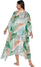 img 2 attached to 👙 SweatyRocks Womens Flowy Kimono Cardigan: Ideal Women's Clothing for Stylish Swimsuit Cover-Ups