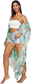 img 3 attached to 👙 SweatyRocks Womens Flowy Kimono Cardigan: Ideal Women's Clothing for Stylish Swimsuit Cover-Ups