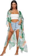 👙 sweatyrocks womens flowy kimono cardigan: ideal women's clothing for stylish swimsuit cover-ups logo