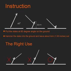 img 1 attached to Beefoor Heavy Duty Camping Stakes 12-Inch Forged Steel Tent Pegs - Unbreakable and Inflexible for Rocky Terrain, Desert, Snowfields, and Grasslands (10-Pack)