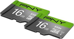 img 3 attached to 💾 PNY 16 ГБ Elite Class 10 U1 microSDHC Flash карта памяти 2-Pack: Высокопроизводительное хранилище по отличной цене