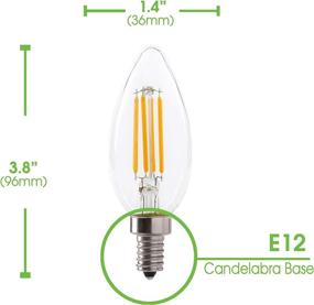 img 1 attached to 💡 Enhanced Filament Chandelier Equivalence: Dimmable Candelabra with Cutting-Edge Efficiency