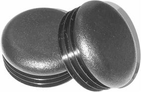 img 1 attached to Pack of 2 Heavy Duty Black LDPE Plastic Round Cap Plugs: Roll Cage Cap Bumper Plug for Ultimate Protection against Dirt, Mud, or Debris by SBD