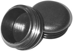 img 2 attached to Pack of 2 Heavy Duty Black LDPE Plastic Round Cap Plugs: Roll Cage Cap Bumper Plug for Ultimate Protection against Dirt, Mud, or Debris by SBD