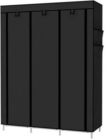 img 2 attached to UDEAR Portable Wardrobe Organizer Pockets，Black