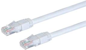 img 4 attached to 🔌 Monoprice Кабель категории Cat6 для наружного применения - 50 футов Белый, без зацепления RJ45, сплошная жила, 550МГц, UTP, чистая медь, 24 AWG