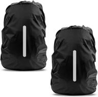lama 2 pack waterproof rain cover for backpack - reflective rucksack rain cover ideal for anti-dust, theft prevention, bicycling, hiking, camping, traveling, and outdoor activities logo