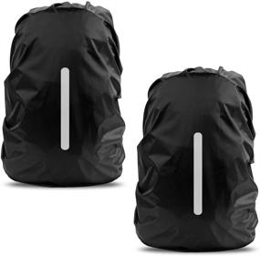 img 4 attached to LAMA 2 Pack Waterproof Rain Cover for Backpack - Reflective Rucksack Rain Cover Ideal for Anti-dust, Theft Prevention, Bicycling, Hiking, Camping, Traveling, and Outdoor Activities
