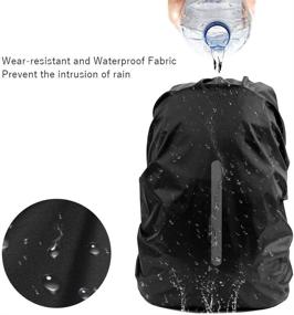img 3 attached to LAMA 2 Pack Waterproof Rain Cover for Backpack - Reflective Rucksack Rain Cover Ideal for Anti-dust, Theft Prevention, Bicycling, Hiking, Camping, Traveling, and Outdoor Activities